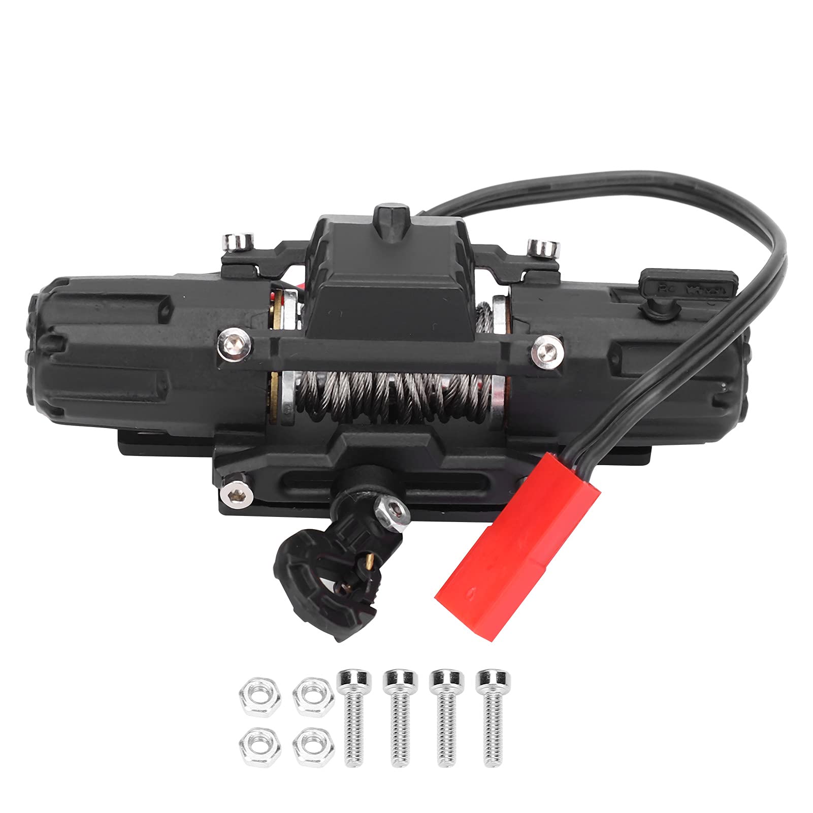 YUANJS RC Dual Motor Winch Upgrade Accessory - Compatible with SCX10 90046 D90 1/10 Scale RC Crawler Cars | High-Performance Off-Road Winch System for Rock Crawling & Trail Adventures