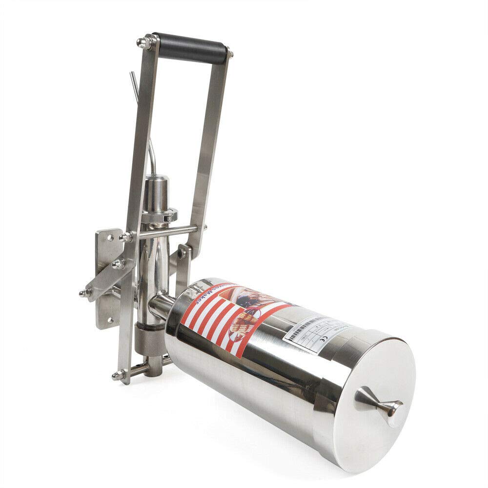 5L Stainless Steel Manual Latin Fruit Donut Churros Filler Maker Machine - Commercial & Home Use for Bakery, Cafes, and Street Food Vendors