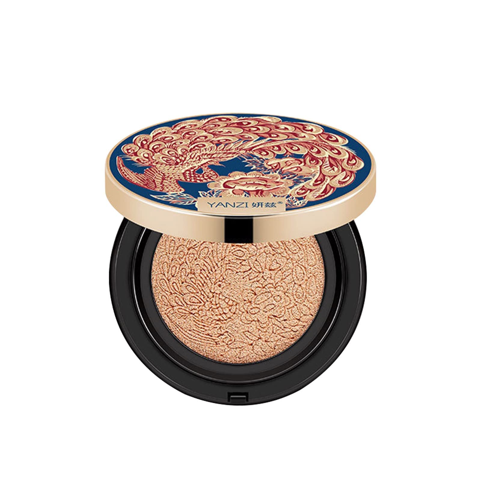 Long-Lasting Mushroom Head Air Cushion Concealer - Nude Liquid Foundation with Moisturizing & Brightening Formula for Acne-Prone Skin (Shade B, One Size) | Perfect for Daily Makeup, Touch-Ups & Flawless Coverage