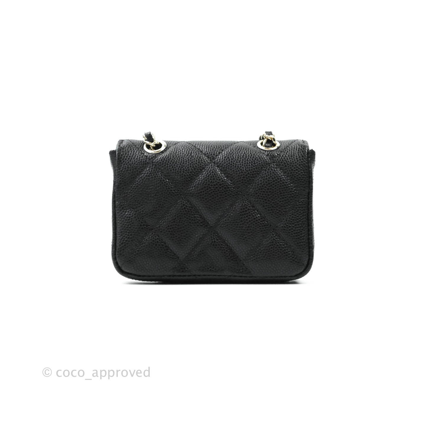 Chanel Classic Flap Belt Bag in Black Caviar Leather with Gold Hardware - Luxury Crossbody Bag for Women, Perfect for Everyday Wear & Special Occasions