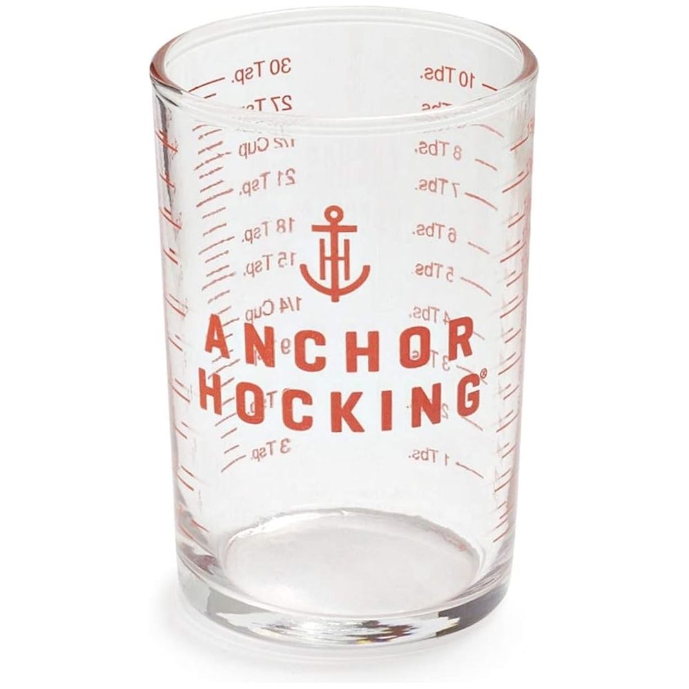 Anchor Hocking 5oz Glass Measuring Cup - Durable & Precise for Baking, Cooking & Mixing - Microwave & Dishwasher Safe