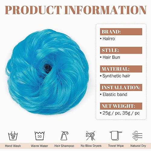Messy Bun Hair Piece for Women - Synthetic Hair Extensions for Quick & Easy Updos - Perfect for Weddings, Parties & Everyday Styling