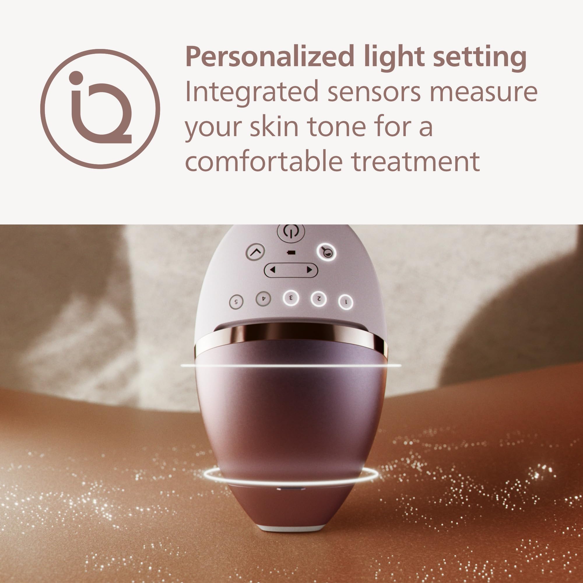 Philips Lumea IPL Hair Removal 8000 Series - Permanent Hair Removal Device with SenseIQ Technology for Women & Men, 2 Attachments for Body & Face, Corded Use (Model BRI944/00) - At-Home Hair Removal Solution for Smooth Skin