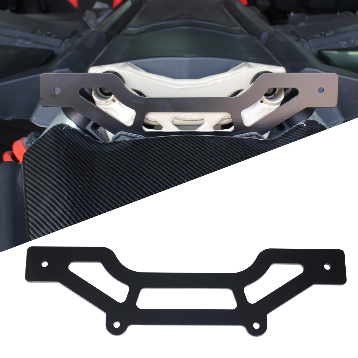 Can Am Maverick X3 LED Light Bar Mount Bracket (2017-2023) - Heavy Duty Shock Tower Mount for 10-14 Inch Off-Road Light Bars - Compatible with X3, X3 Max, X RS Turbo R Models - Perfect for Night Trail Riding & Off-Road Adventures