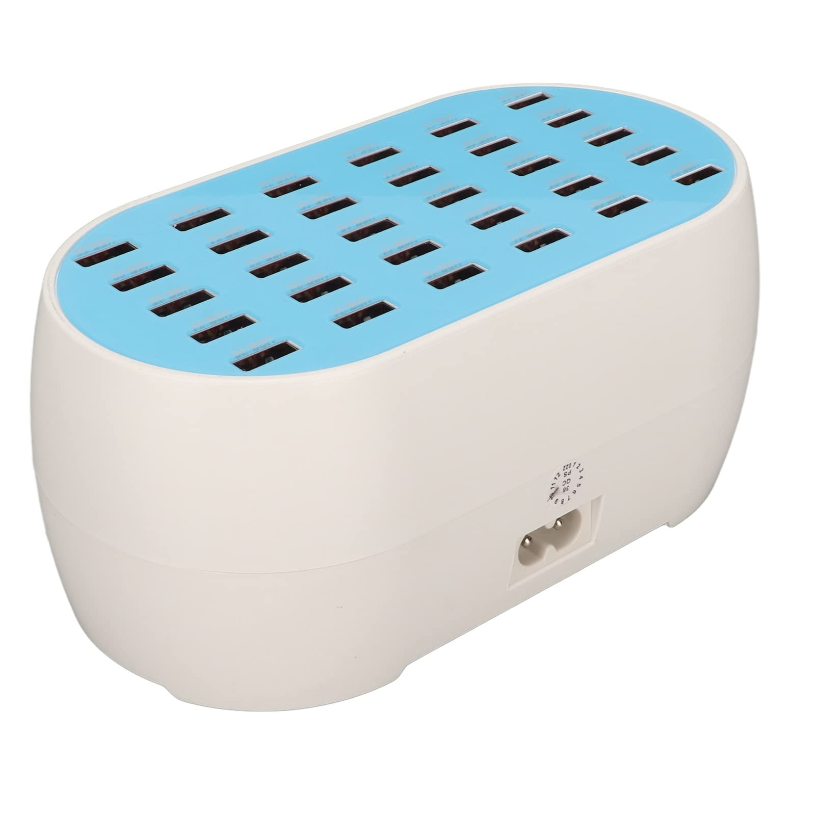 160W 30-Port USB Charging Station with Multiple Protections - Fast Charging USB Hub for Smartphones, Tablets & Devices - Perfect for Office, Home & Travel Use
