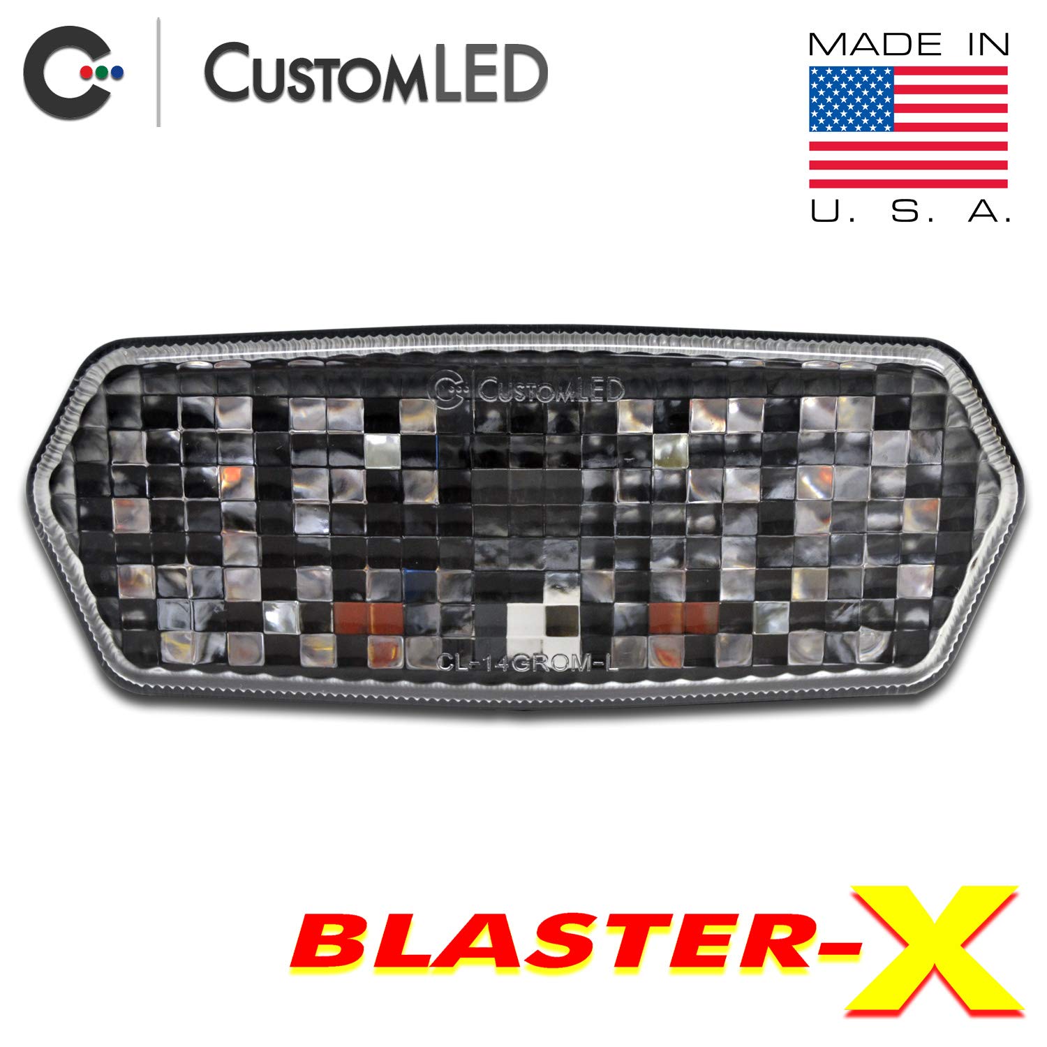 Blaster-X Integrated LED Tail Light for 2019-2025 Honda Monkey - US Spec Clear Lens | High Visibility Brake Light | Motorcycle Safety Upgrade for Night Riding & Urban Commuting