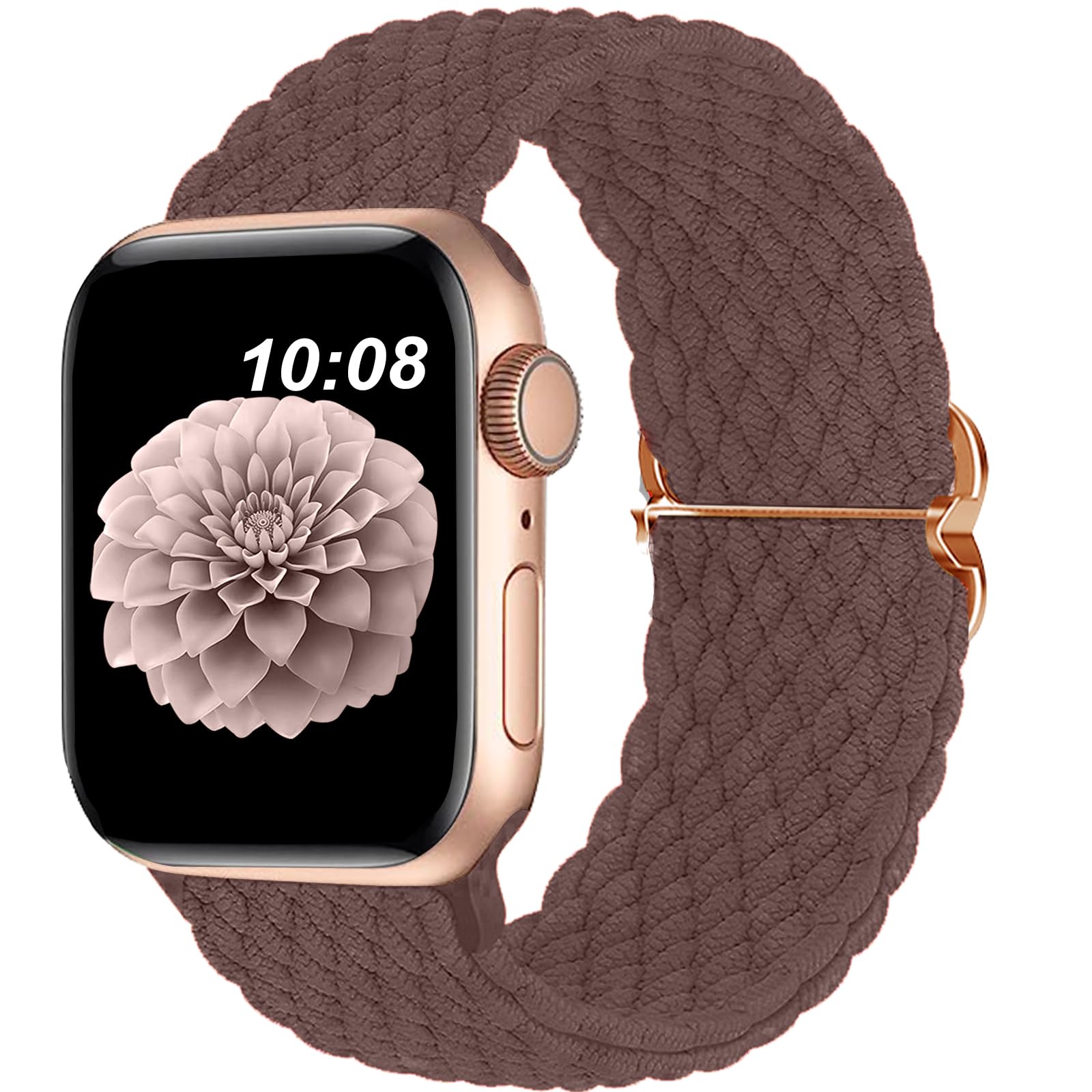 Braided Solo Loop Stretchy Watch Band Compatible with Apple Watch 38mm 40mm 41mm 42mm 44mm 45mm 49mm - Soft Elastic Nylon Strap for iWatch Series 9/8/7/6/5/4/3/2/Ultra/SE - Perfect for Workouts, Running & Everyday Wear (Unisex Design for Men & Women)