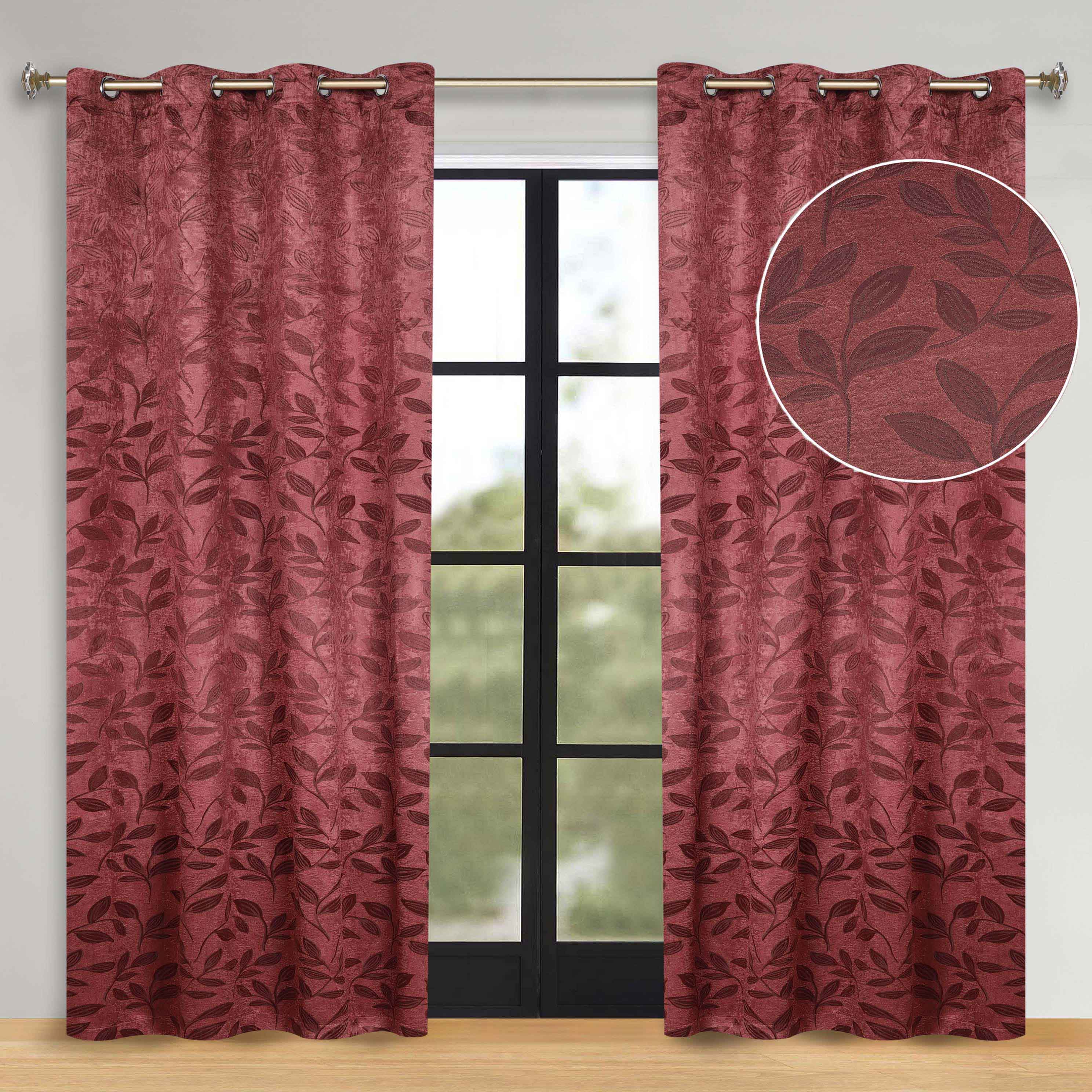 Machine Washable Blackout Curtains for Bedroom - Set of 2 Panels, Thermal Insulated Room Darkening Drapes for Nursery, Living Room & Home Theater