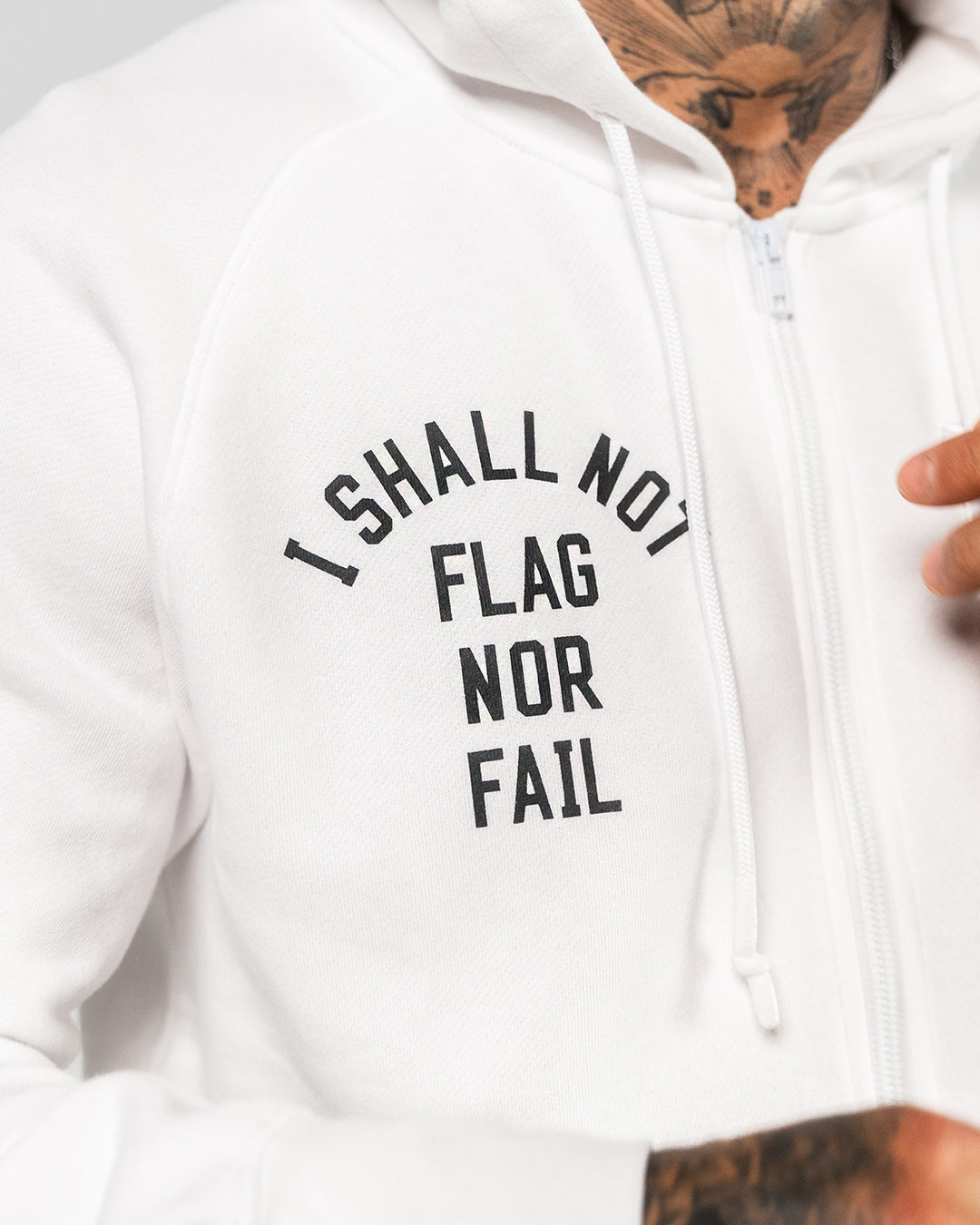 Varsity Patch Zip Up Hoodie - White | Trendy College Letterman Jacket for Men & Women | Perfect for Casual Wear, Sports Events & Campus Style