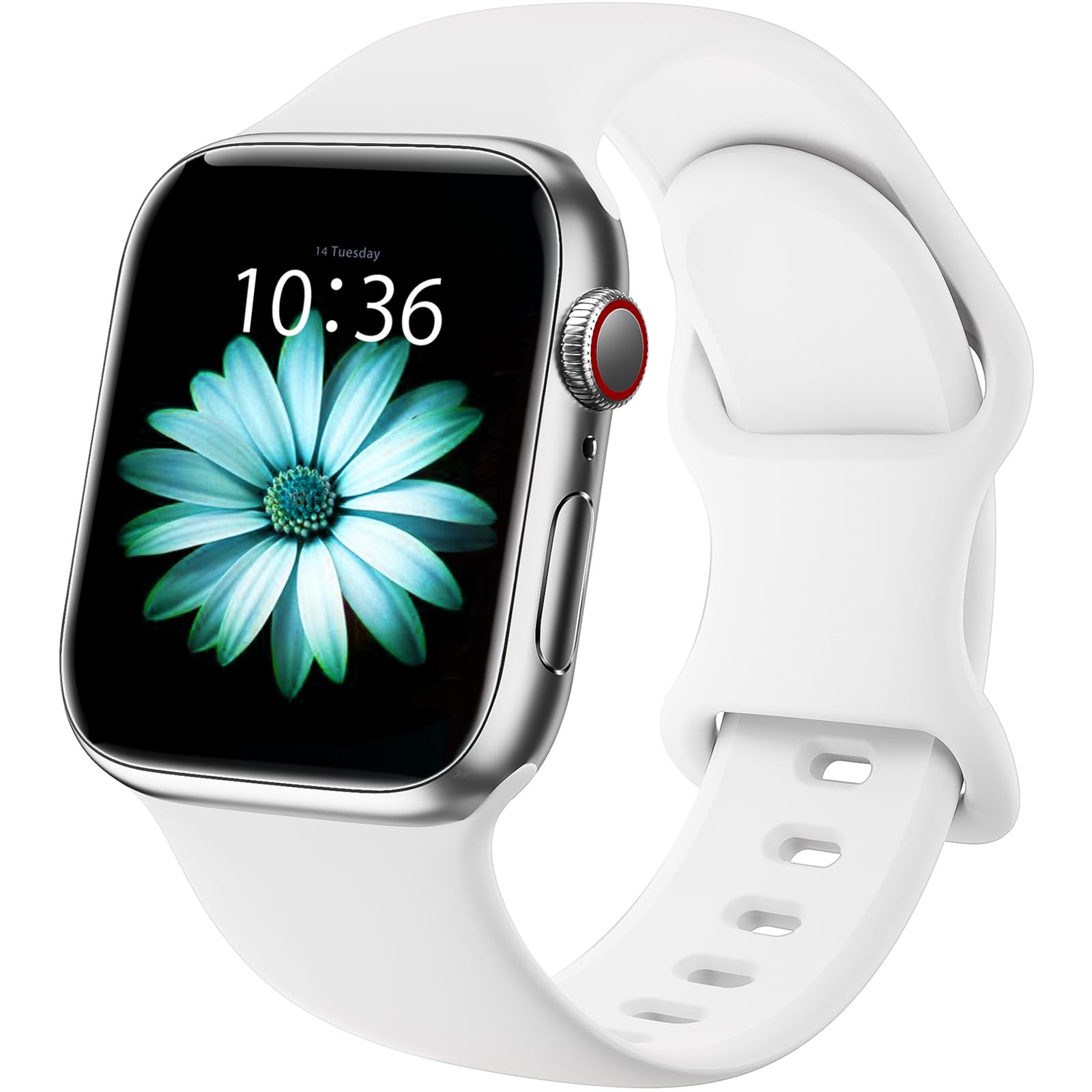 Premium Sport Bands for Apple Watch 38mm 40mm 41mm 42mm 44mm 45mm 49mm - Soft Silicone Waterproof Strap Compatible with iWatch Ultra 2 Series 9/8/7/6/5/4/3/2/1 & SE - Unisex Design for Women & Men - Perfect for Running, Swimming & Fitness Tracking