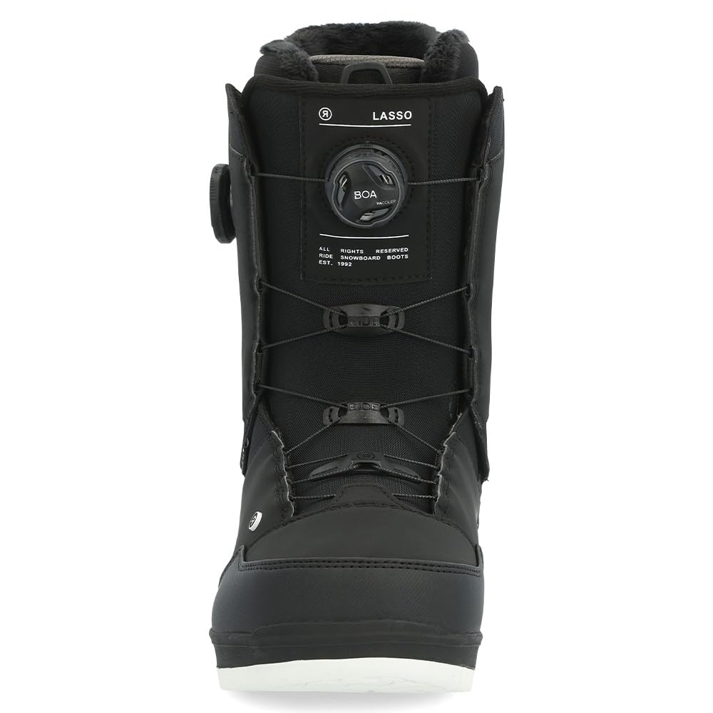 Ride Lasso Men's Snowboard Boots - Comfortable & Durable for All-Mountain Riding | Perfect for Freestyle, Park & Powder Snowboarding