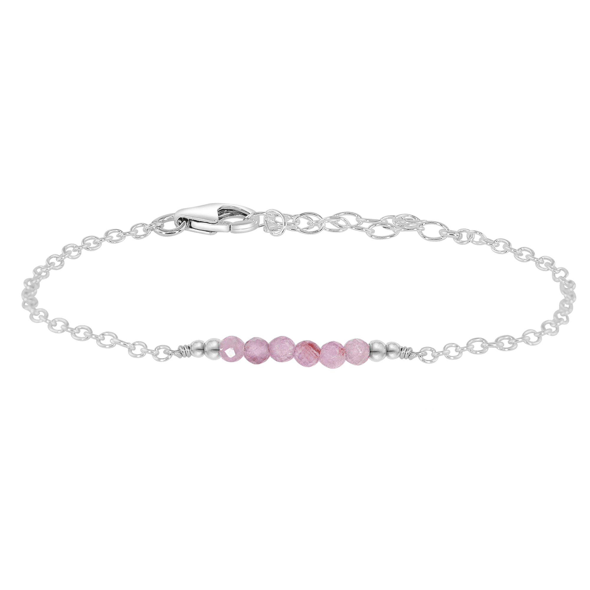 Sparkling Purple Kunzite Gemstone Faceted Bead Bar Bracelet for Women | Elegant Handmade Jewelry Gift for Birthday, Anniversary & Special Occasions | Boho Chic Fashion Accessory