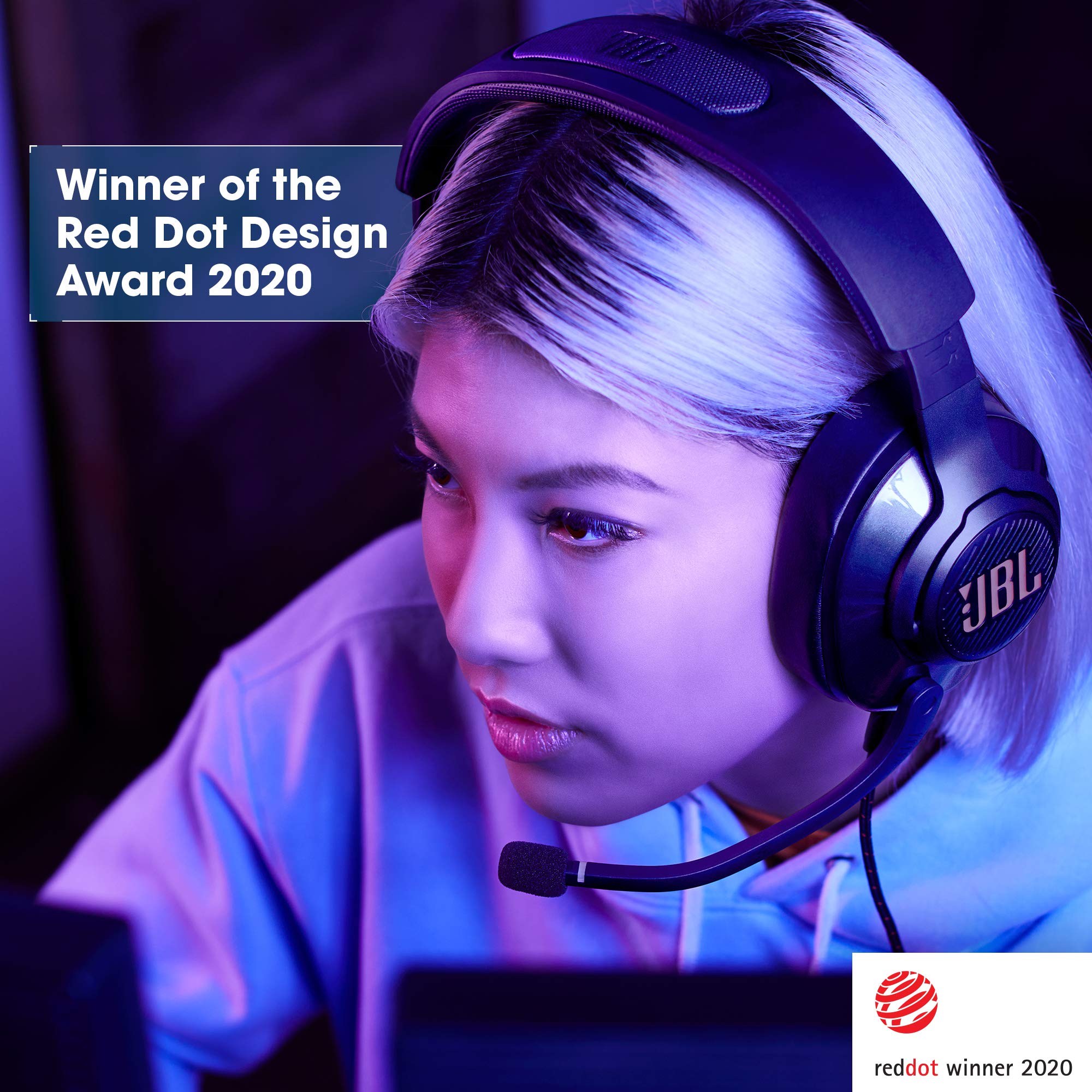 JBL Quantum 400 Wireless Gaming Headset with USB, Game-Chat Balance Dial, QuantumSURROUND & DTS - Over-Ear Headphones with Flip-Up Mic, Memory Foam Cushions (Black) - Perfect for PC, PS4, PS5 & Xbox Gaming Sessions