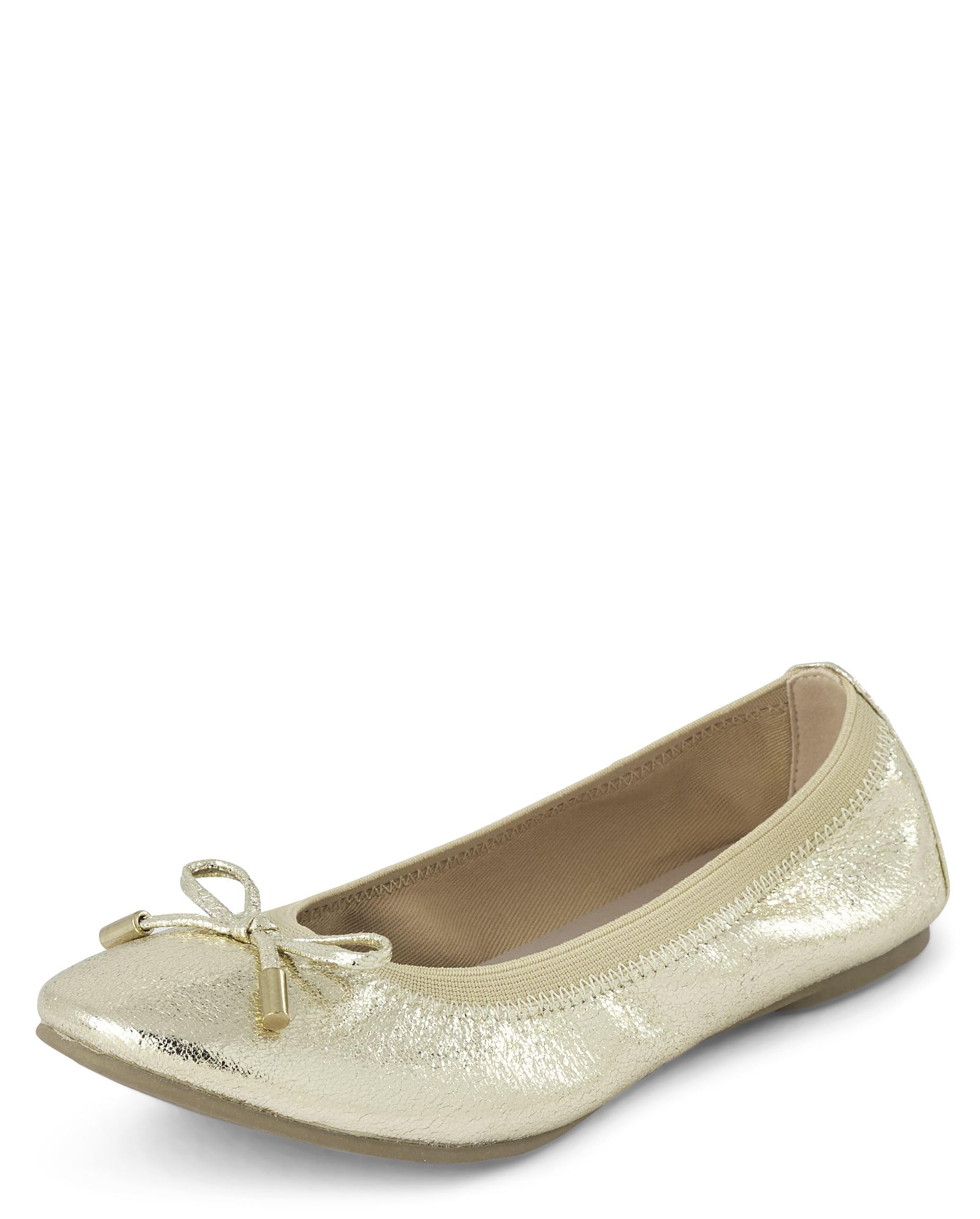 The Children's Place Girls' Closed Toe Ballet Flats - Comfortable School Shoes for Toddler & Little Girls - Perfect for School, Playdates & Special Occasions