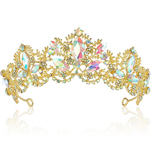 Aurora Borealis+Gold Tiara (Loop type)