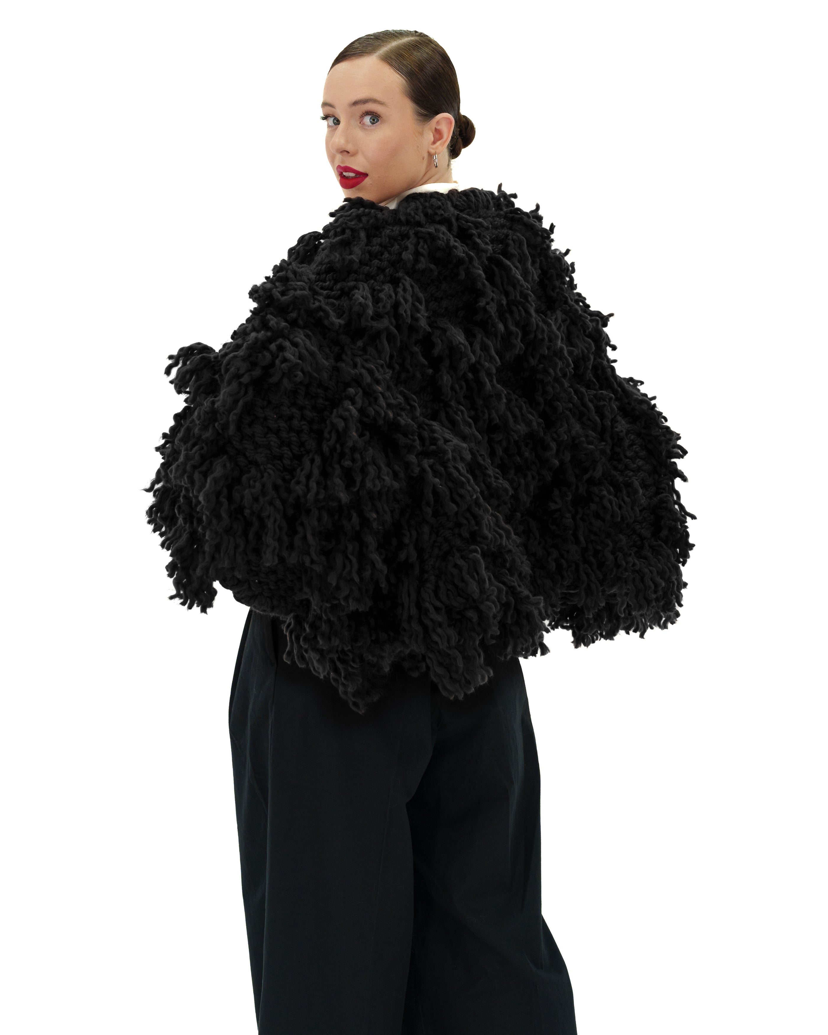 Women's Soft Fur-Like Cardigan - Cozy Winter Knit Sweater for Casual Wear, Office & Lounge