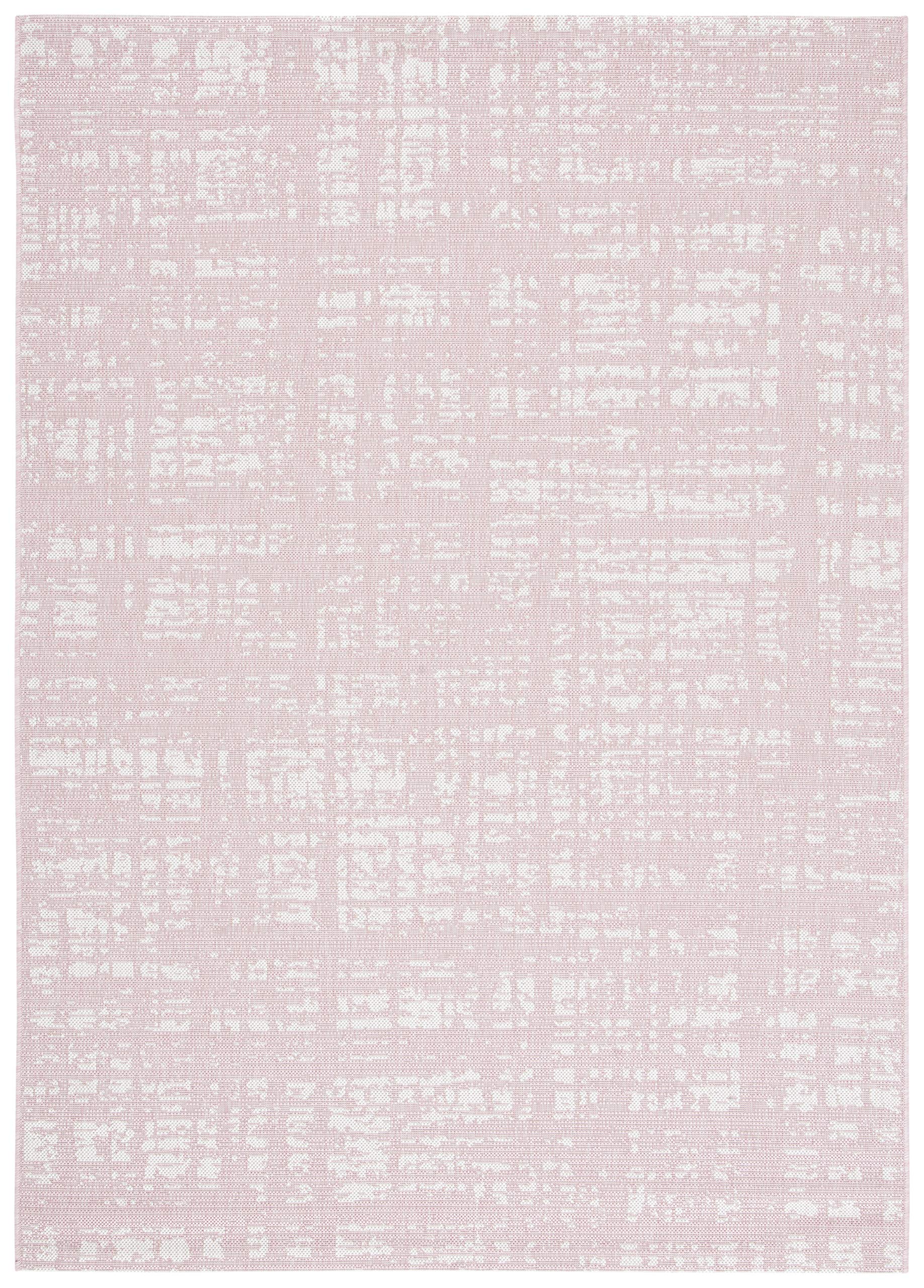 SAFAVIEH Courtyard Collection 9' x 12' Pink & Ivory Indoor Outdoor Rug - Waterproof, Easy Clean, Non-Slip - Perfect for Patio, Backyard, Mudroom, Deck & Poolside (CY8451)