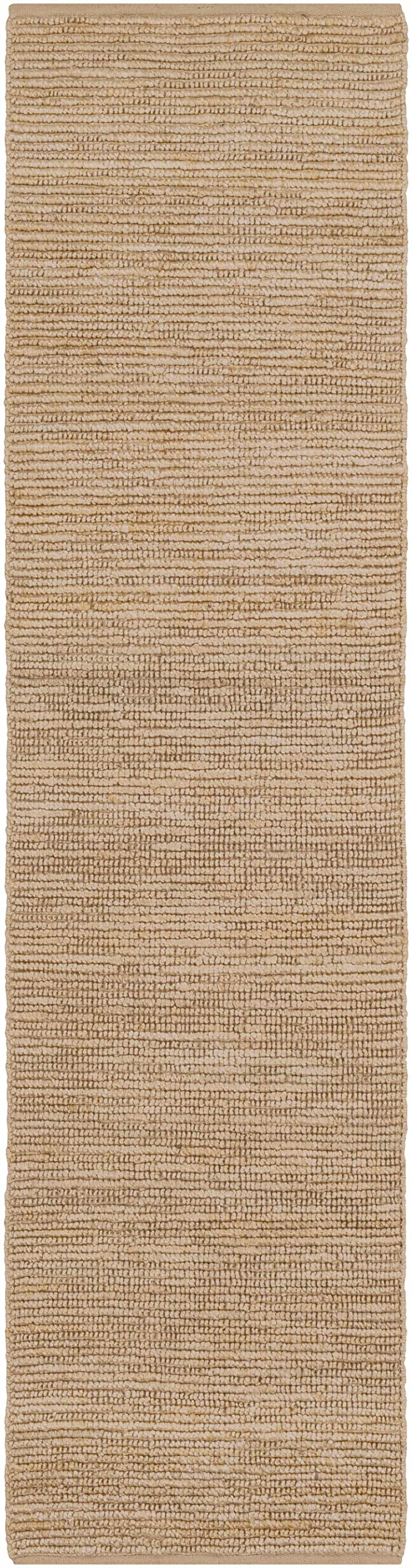 Hauteloom Glover Jute Hallway & Kitchen Runner Rug - Natural Fiber, Beige, 2'6