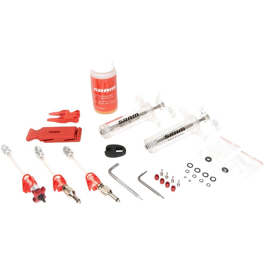 SRAM Pro DOT V2 Hydraulic Brake Bleed Kit - Compatible with X0, XX, Guide, Level, Code, HydroRoad & G2 Brakes - Perfect for Mountain Bike & Road Bike Maintenance