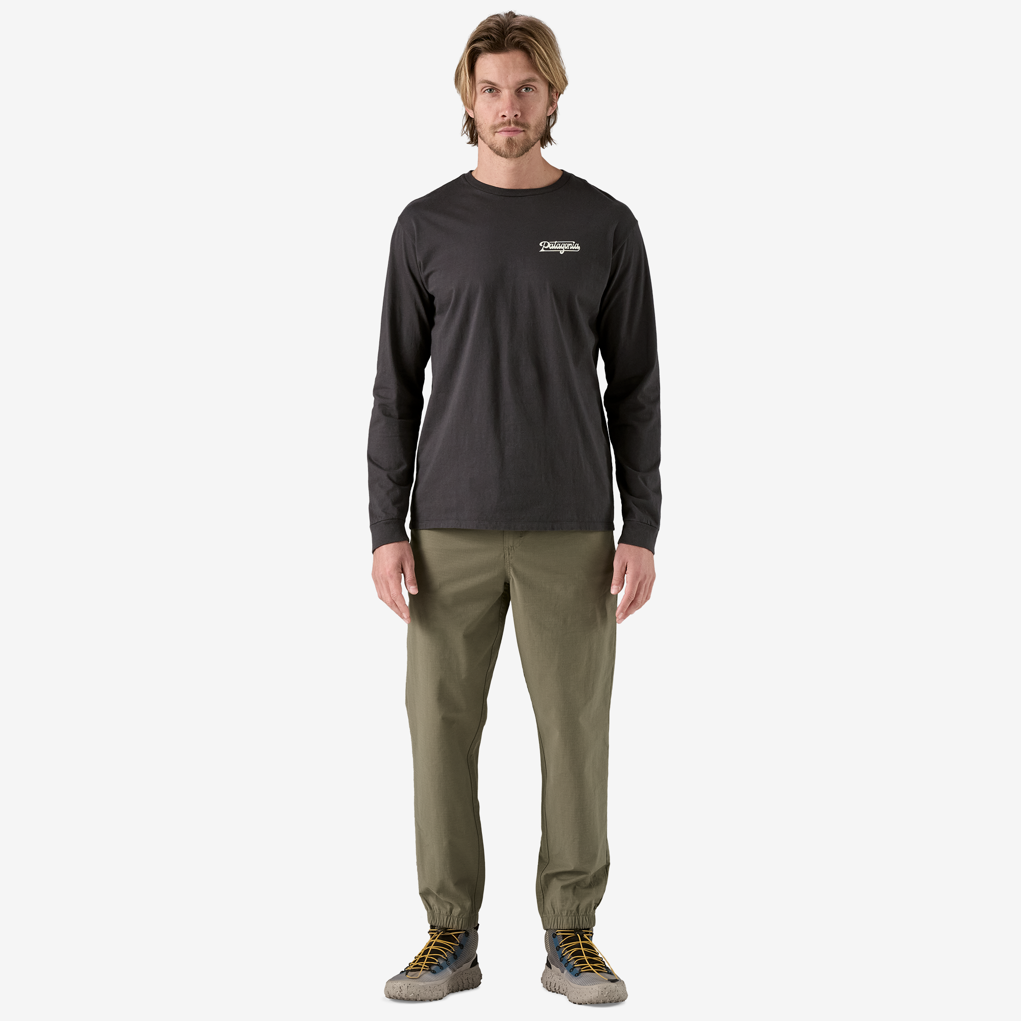 Men's Long Sleeve Organic Cotton Glider T-Shirt - Comfortable Casual Wear for Everyday & Outdoor Activities
