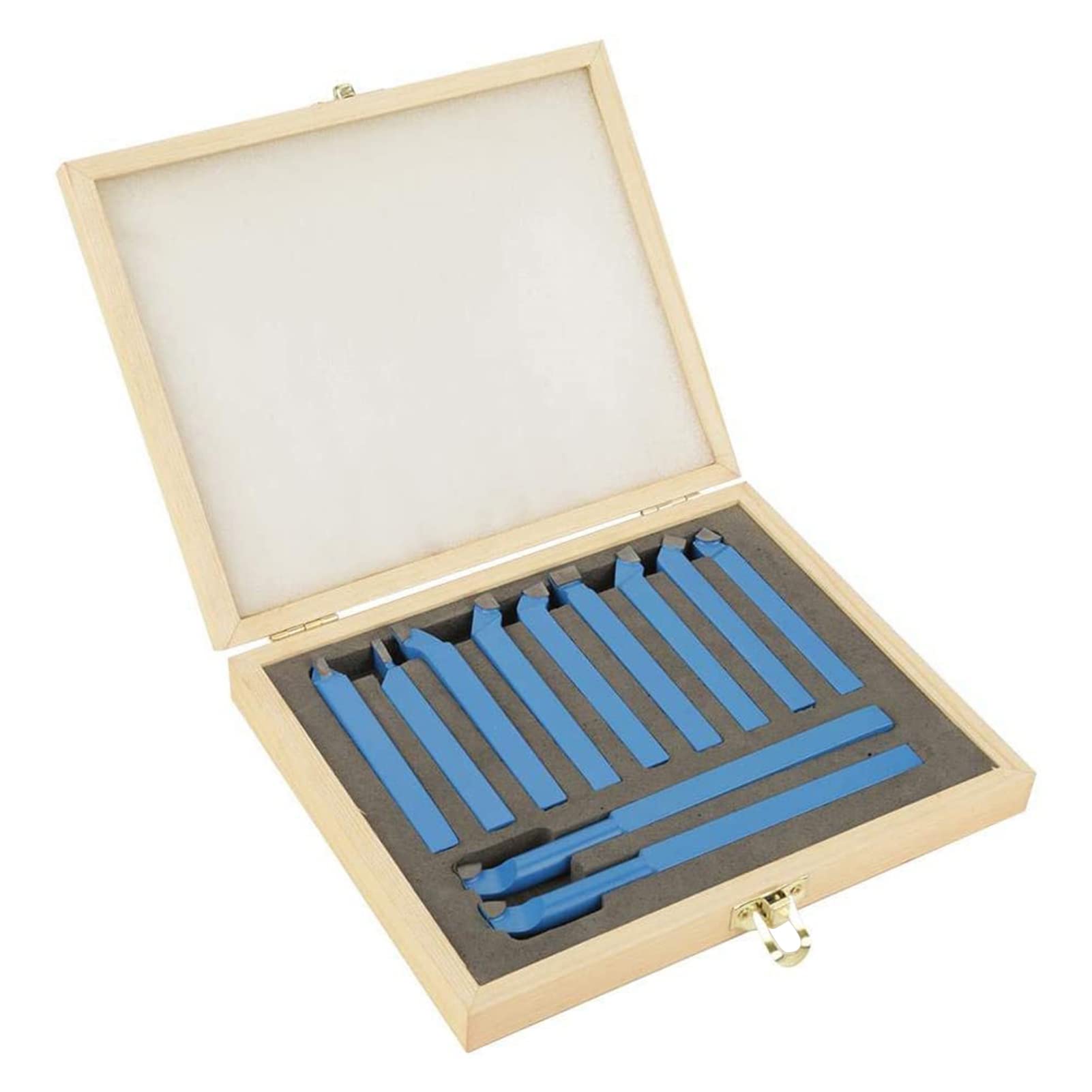 11-Piece Carbide Tipped Lathe Tool Set - High-Speed Steel Turning, Milling & Welding Bits for Metalworking - Perfect for DIY Projects, Automotive Repair & Industrial Machining