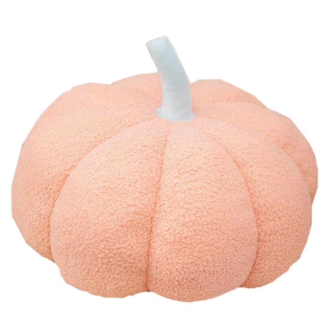 Cute Pumpkin Throw Pillows for Bedroom & Sofa Decor - Blush, 13.78