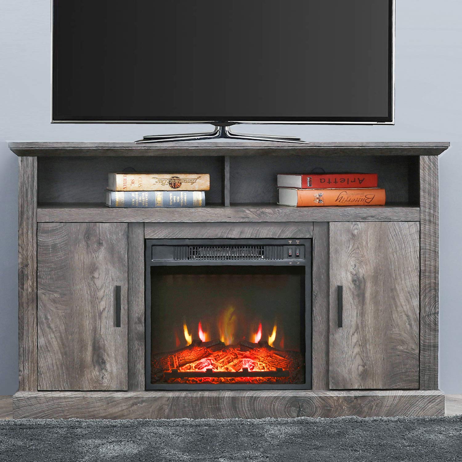Electric Fireplace TV Stand for 42