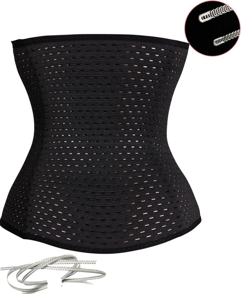 ZAIQUN Women's Waist Trainer Corset - Tummy Control Body Shaper for Weight Loss, Workout & Postpartum Recovery | Slimming Girdle Belt for Tummy Fat Burn & Hourglass Figure | Perfect for Gym, Yoga & Daily Wear