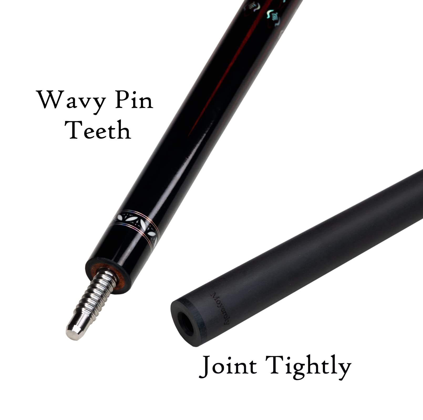 Premium Carbon Fiber Pool Cue Stick - 11.8mm & 12.5mm Low Deflection Shaft - Professional Billiard Cue with Protective Case - Perfect for Tournament Play & Home Pool Tables