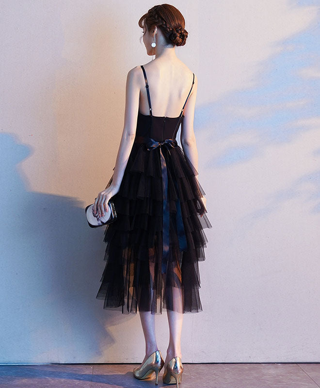 Black Sweetheart Tulle Short Prom Dress - Elegant Black Tulle Evening Gown for Homecoming, Party & Formal Events