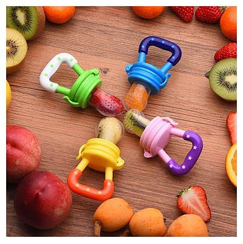 BPA-Free Baby Fruit Nibbler & Teether for Infants 3-12 Months | Safe Silicone Feeder for Toddlers | Multicolor | Perfect for Soothing Teething Pain & Introducing Solid Foods