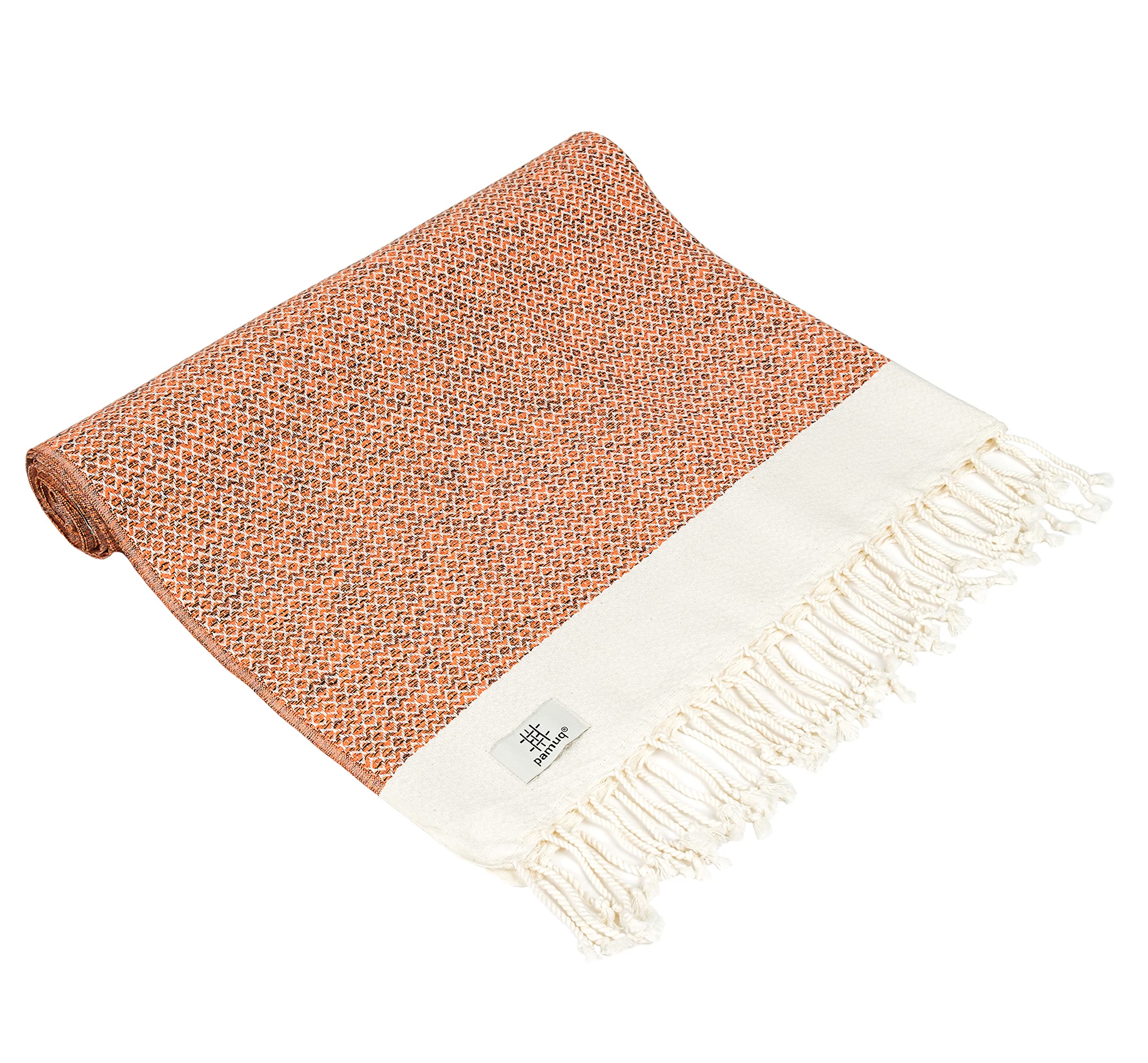 Pamuq® XXL Beach Towel - Soft Cotton Sauna, Bath, and Hammam Towel - Oeko-Tex® Certified for Shower, Yoga, Gym & Travel - Lightweight & Quick-Dry for Men & Women - Perfect for Pool, Beach, Spa & Sports Activities