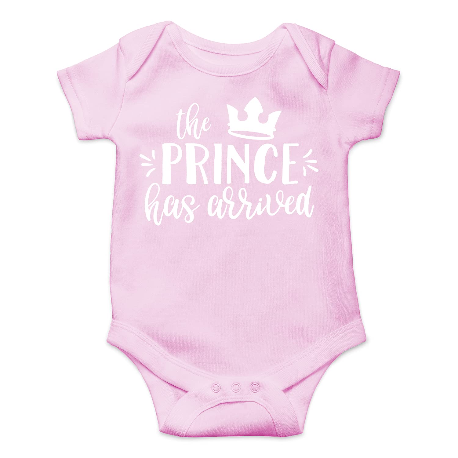 Funny Baby Boy Bodysuit - 'The Prince Has Arrived' Newborn Outfit | Cute Infant Essentials for Photos, Gifts & Special Occasions