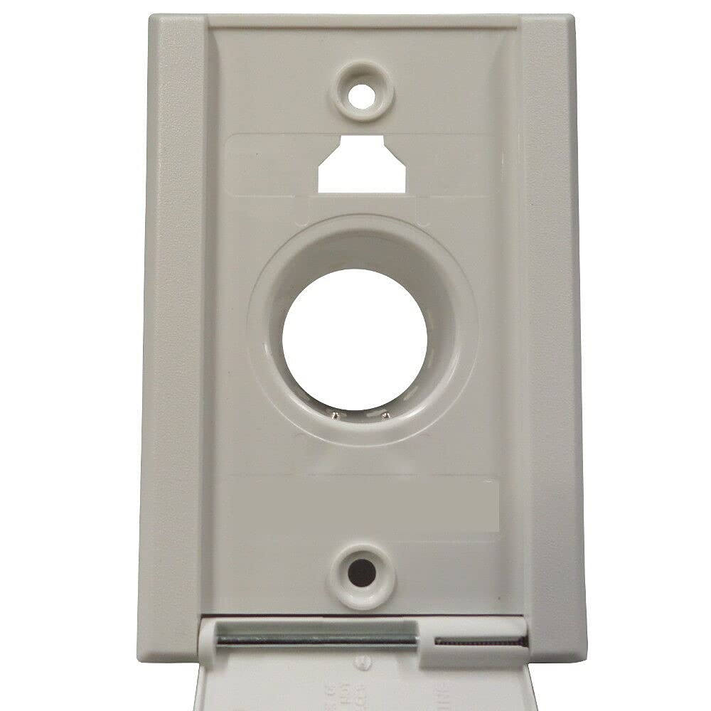 ElectraValve 775595V3W White Central Vacuum Inlet Valve Replacement - Compatible with Central Vacuum Systems for Home & Commercial Cleaning