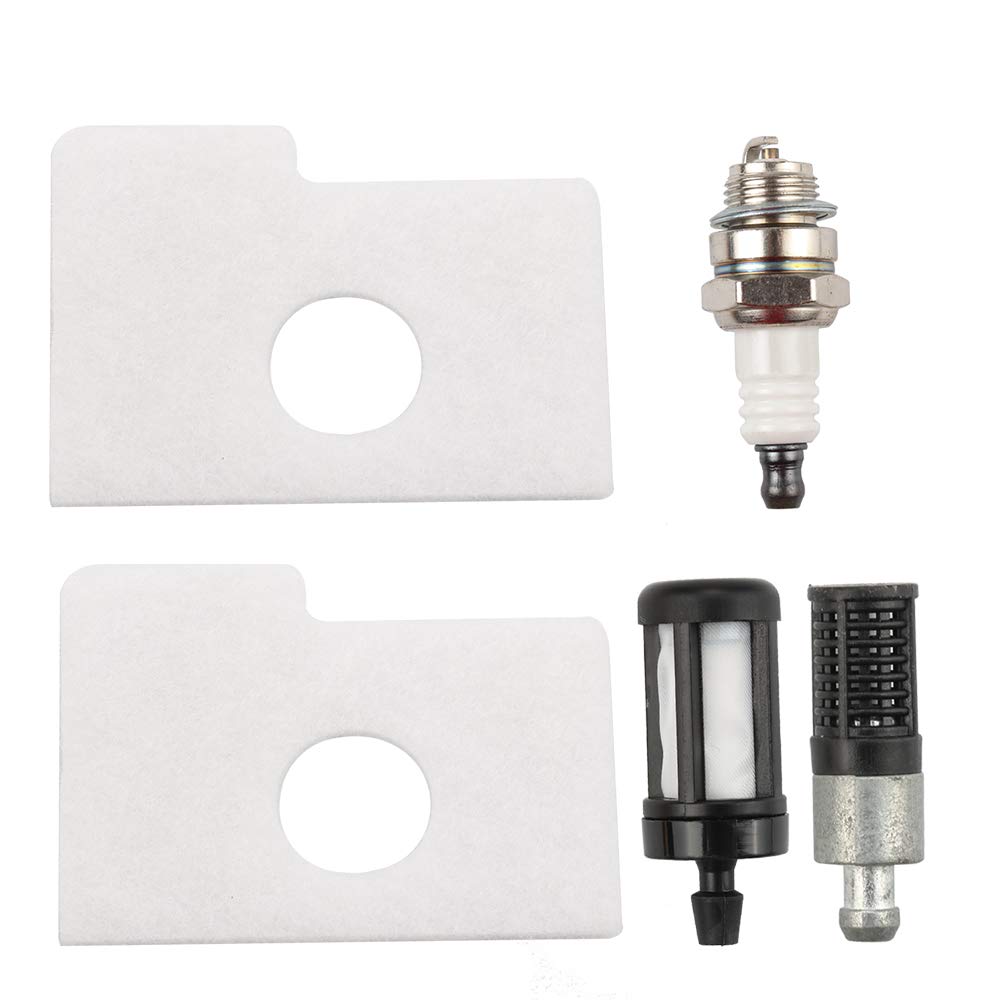 STIHL MS170 MS180 Chainsaw Tune Up Kit - Air Filter, Spark Plug, Fuel Filter & Oil Filter Replacement Parts for STIHL MS170 MS180 017 018 Models (1130 124 0800) - Perfect for Chainsaw Maintenance & Performance Enhancement