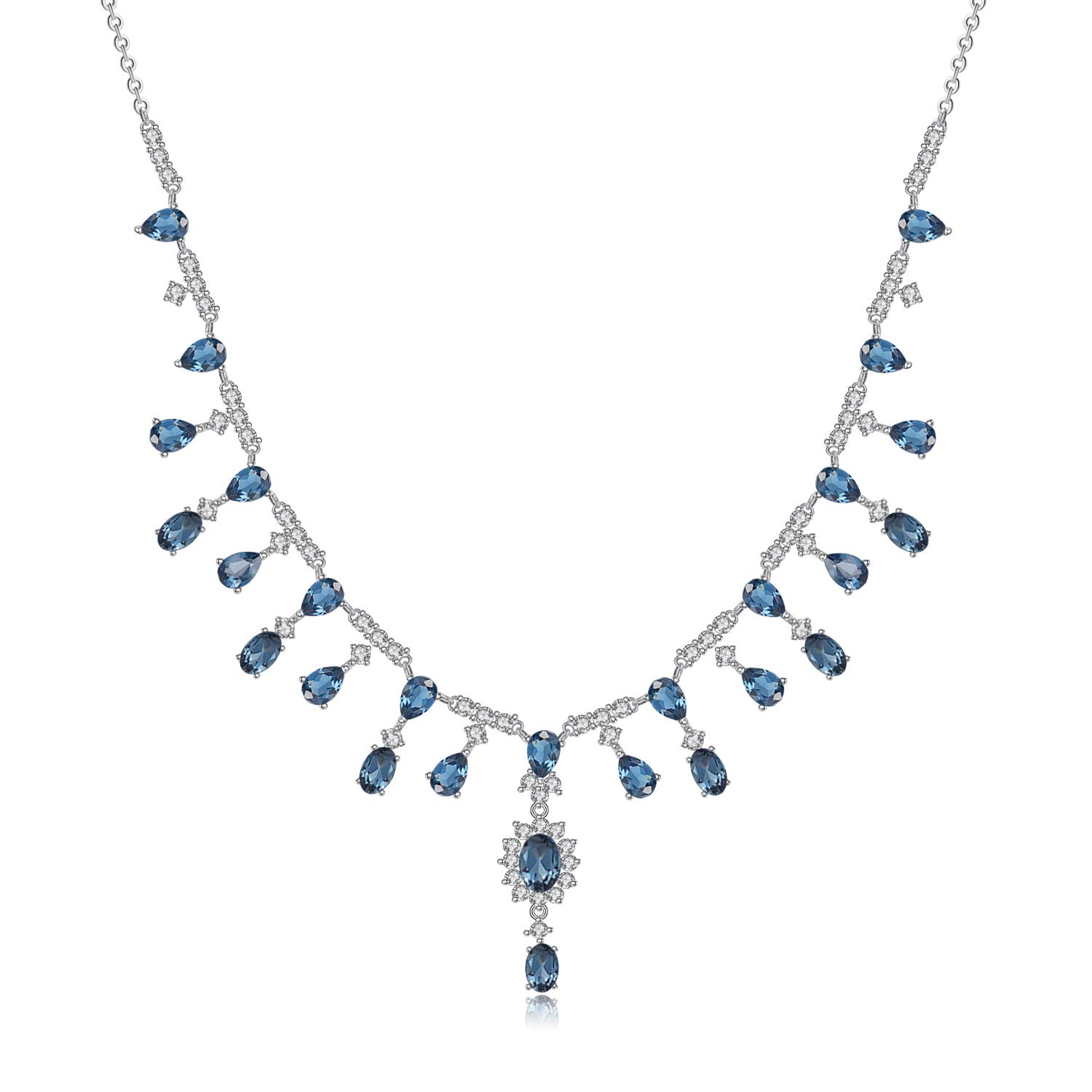 Elegant Silver Necklace for Women | Wedding & Bridal Jewelry | Romantic Gift for Her | Perfect for Anniversaries, Engagements & Special Occasions