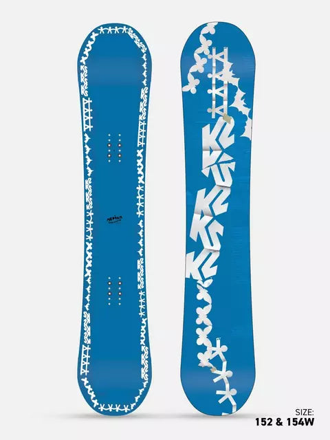 2024 K2 Medium Unisex Snowboard - All-Mountain Freestyle & Powder Riding for Men & Women | Perfect for Park, Backcountry & Groomed Runs