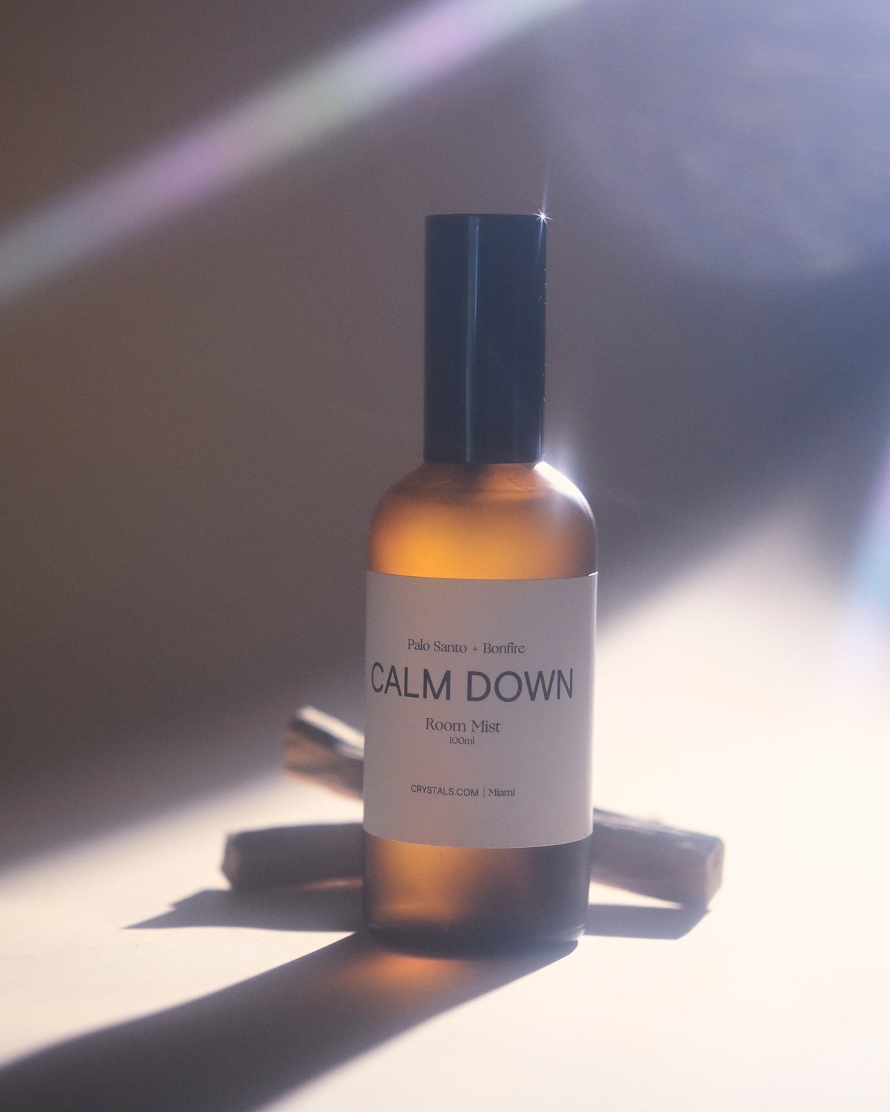 Calm Down Room Mist - Palo Santo & Bonfire Scented Spray for Relaxation & Stress Relief | Perfect for Yoga, Meditation & Bedtime Aromatherapy