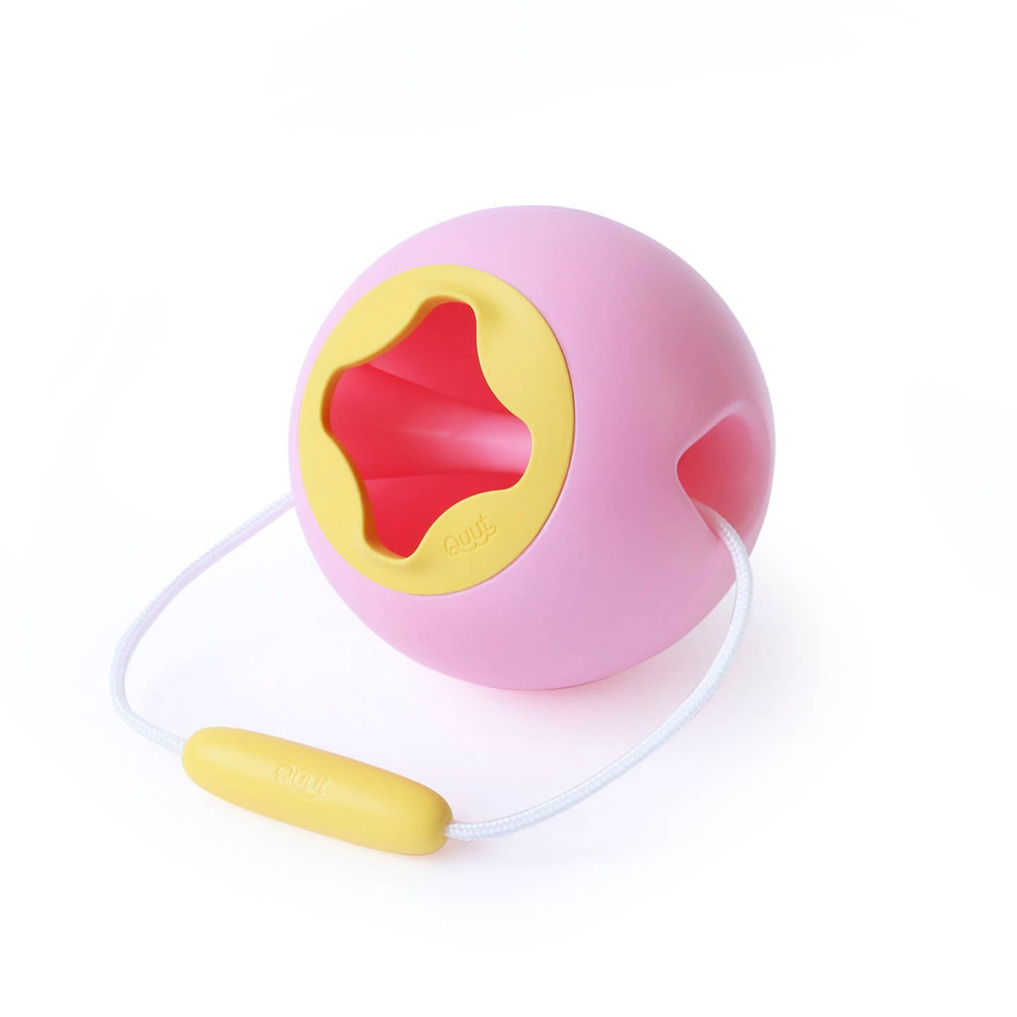 Mini Ballo No Spill Bucket - Leak Proof Sand & Water Play Toy for Toddlers | Banana Pink Color | Perfect for Beach, Sandbox & Bath Time Fun