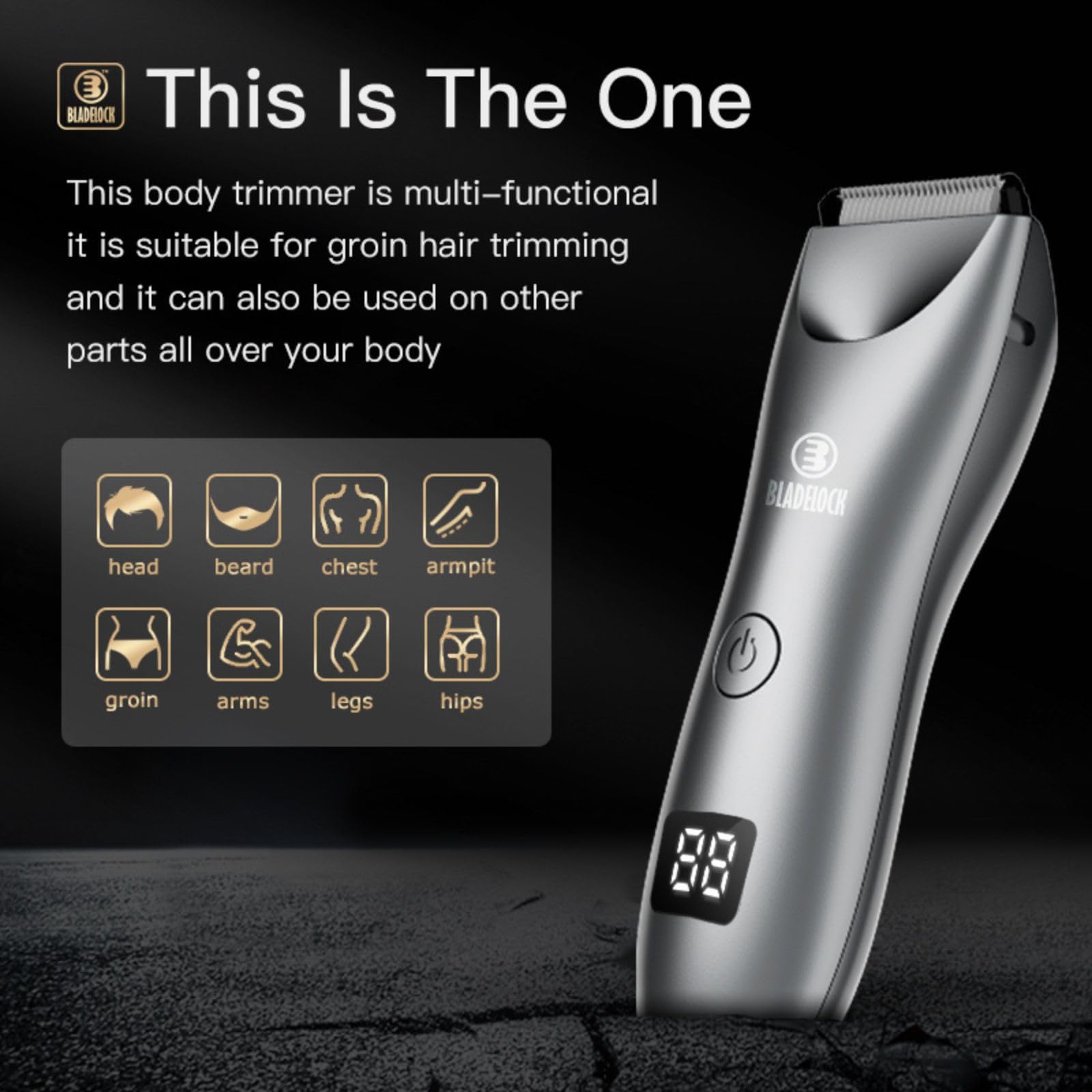 ENSSU Electric Ball Trimmer for Men - Waterproof Manscaping Shaver, Precision Groin & Body Hair Trimmer for Pubic, Beard, Back & Chest - Men's Grooming Kit for Hygiene & Comfort - Perfect for Travel, Gym & Daily Personal Care