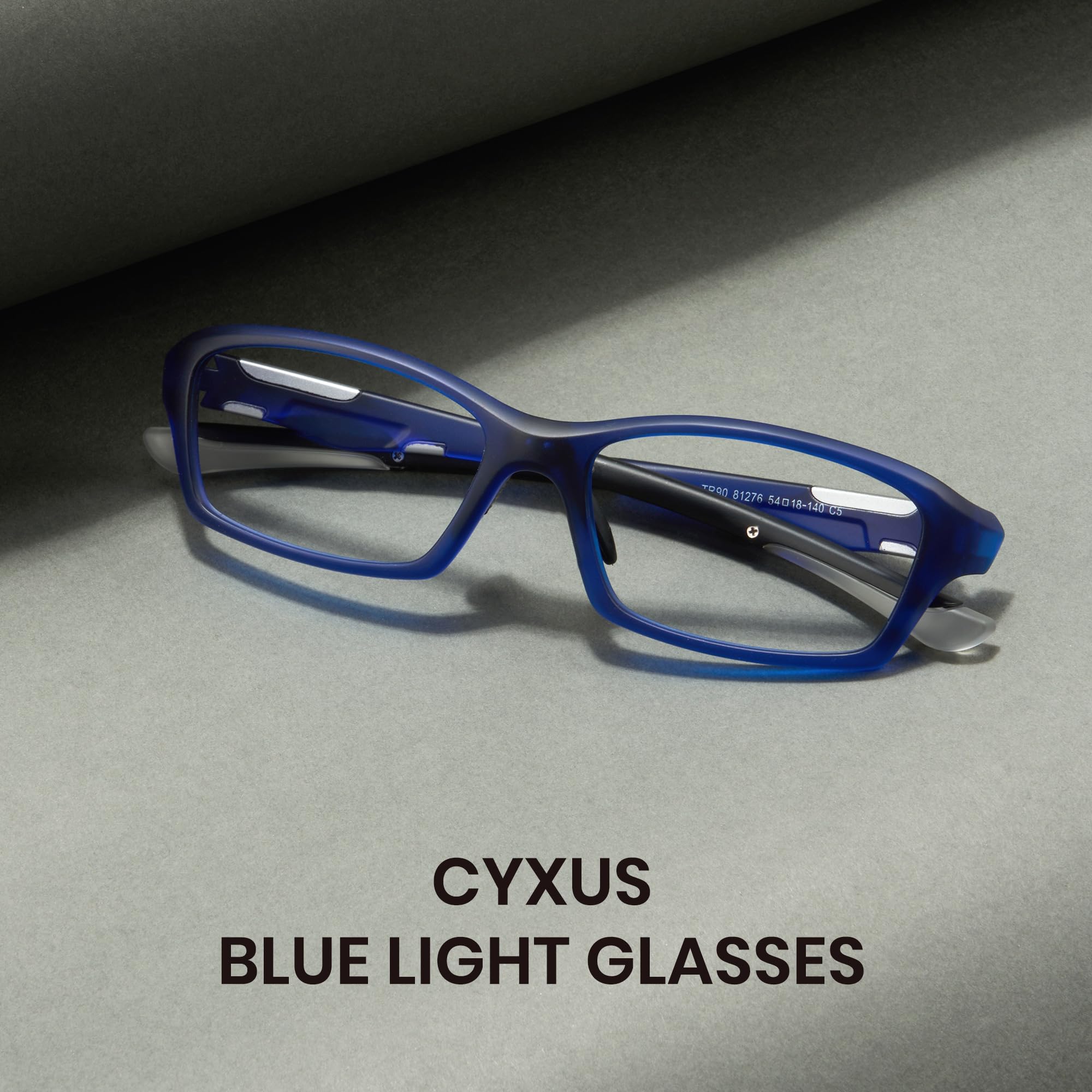 Cyxus Blue Light Blocking Glasses for Men & Women - Computer Glasses, Screen Protection, Gaming Glasses (Model 8161) - Reduce Eye Strain for Work, Gaming & Digital Screen Use
