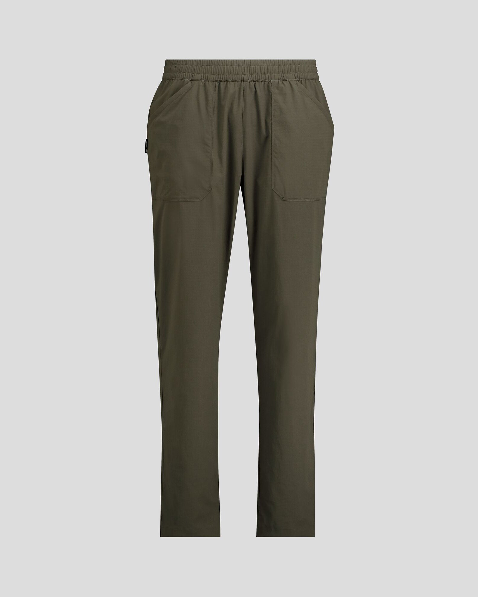 Men's Miro Pull On Pants - Comfortable Stretch Casual Trousers in Dark Moss Green | Perfect for Work, Travel & Lounge Wear