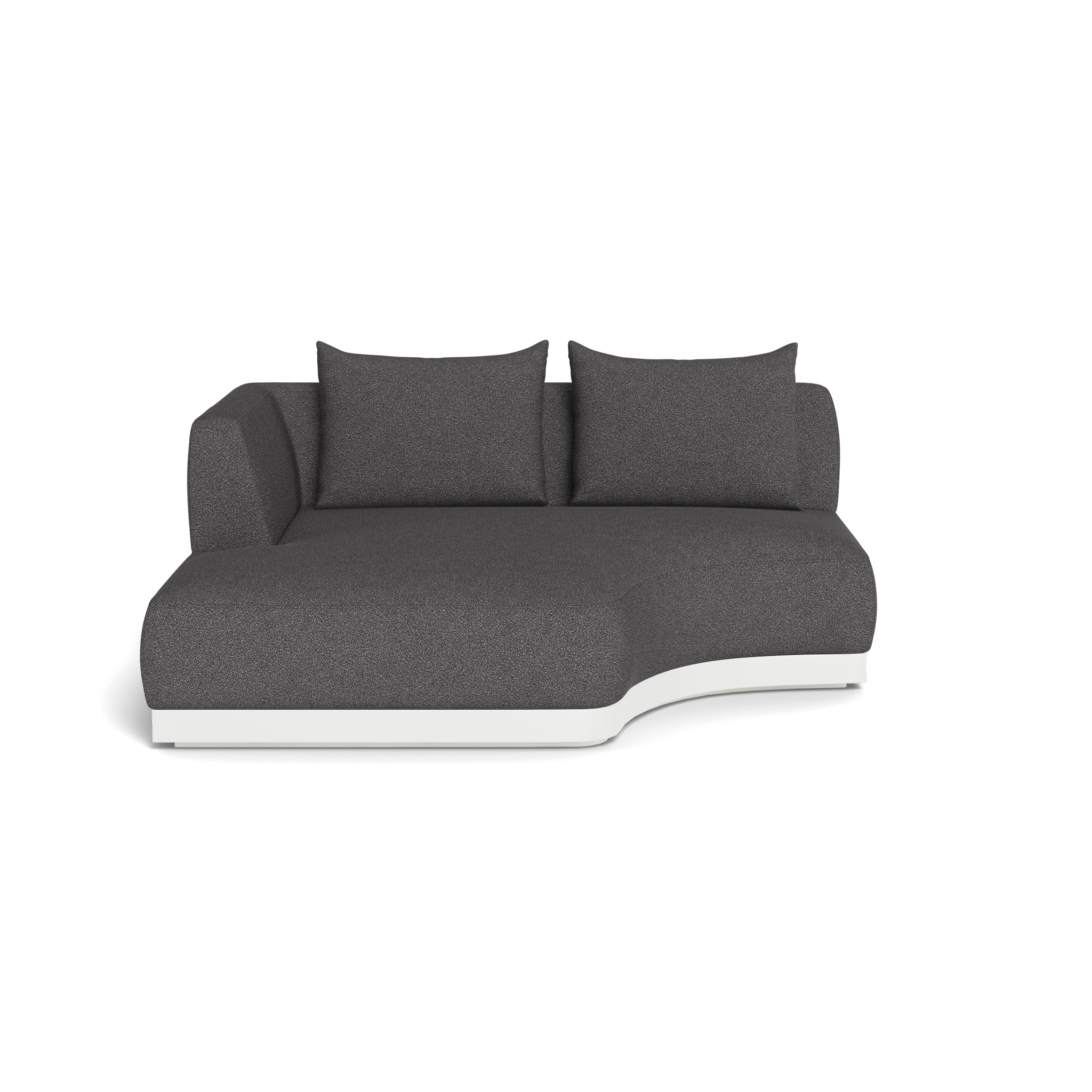 Amalfi Curved Chaise Lounge Left - Modern Outdoor Patio Furniture for Poolside Relaxation & Garden Decor