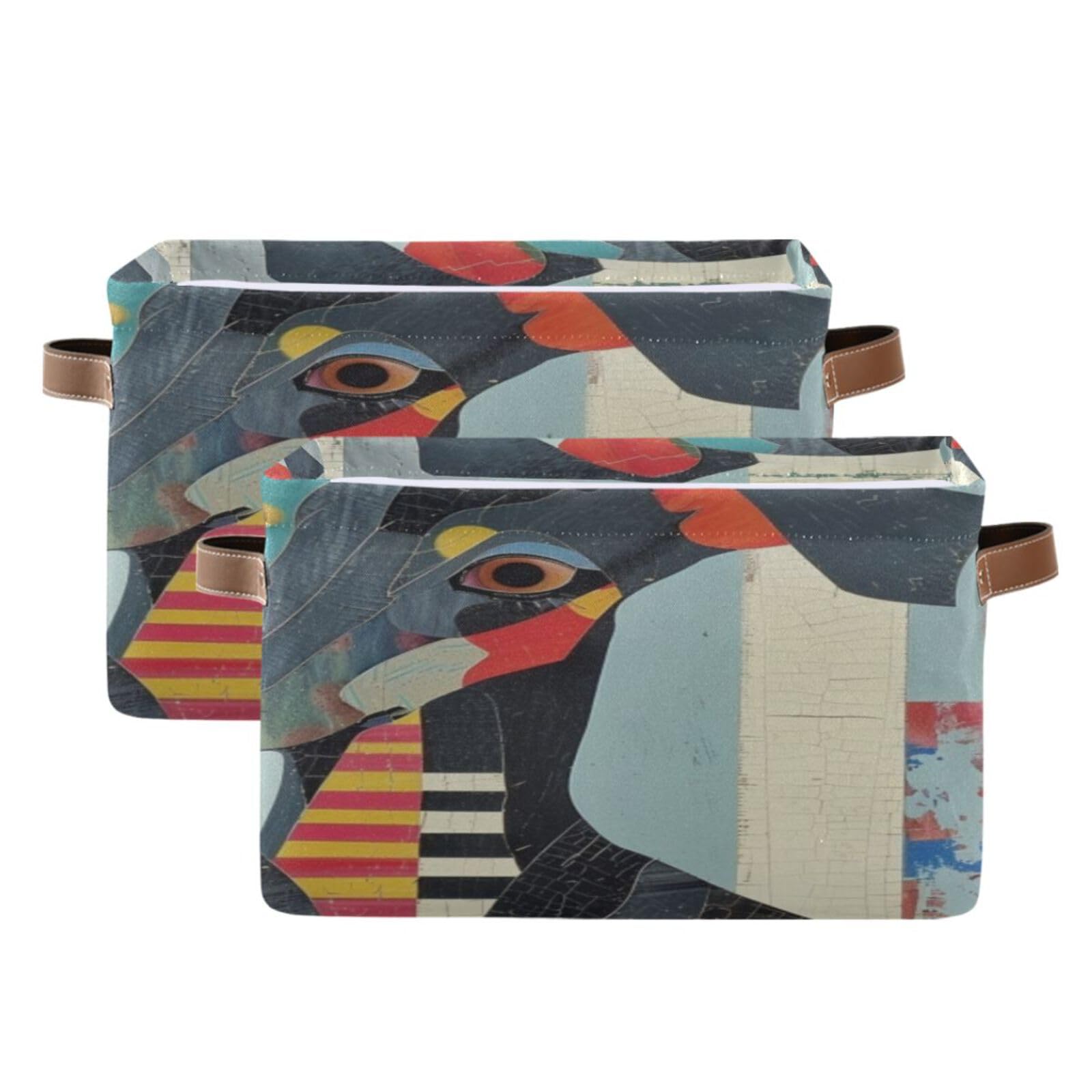 Large Fabric Storage Bins with Handles - Closet & Shelf Organizers for Clothes, Toys, Home Decor