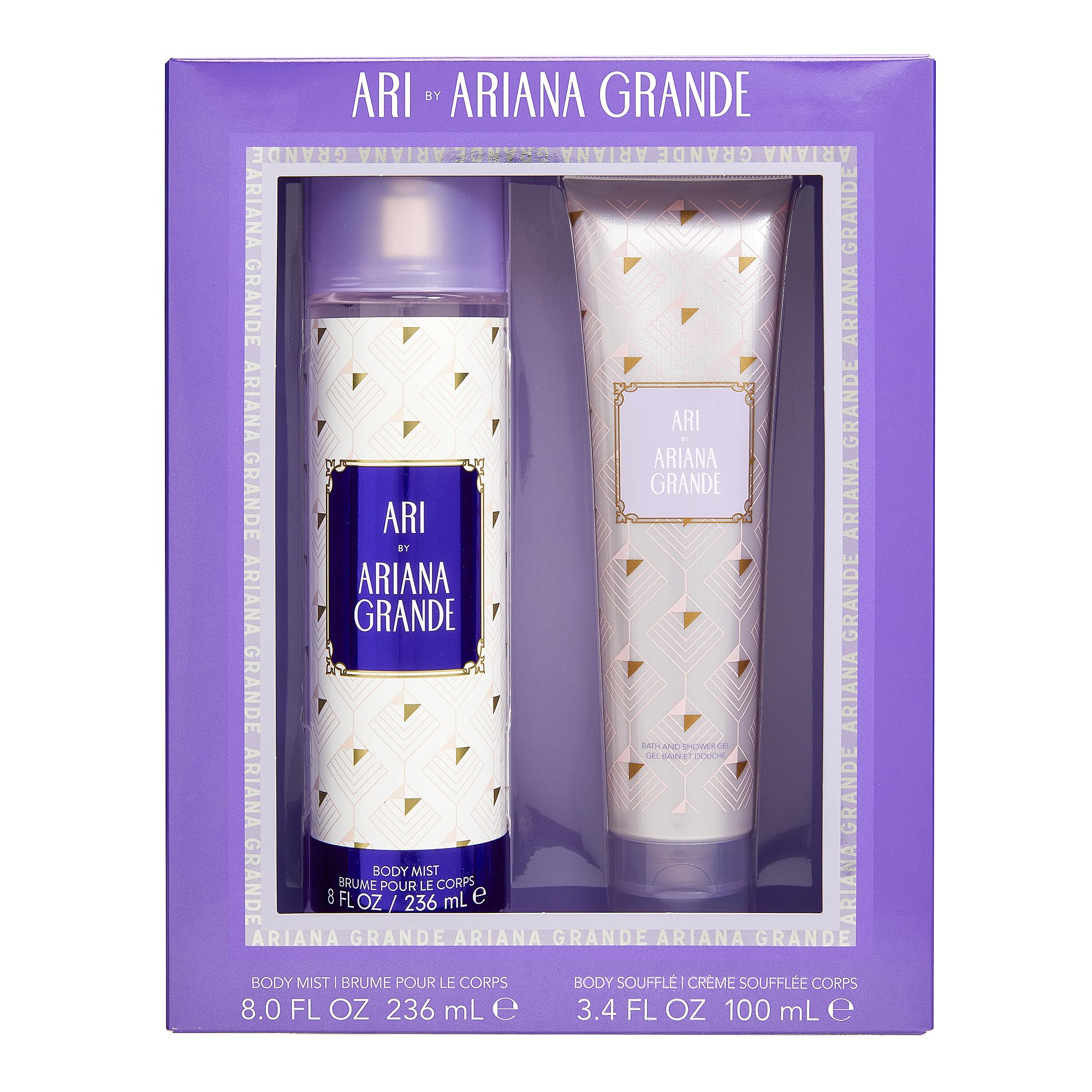 Ariana Grande Ari Body Mist & Lotion Set - Floral Perfume Gift for Women, Daily Fragrance & Moisturizing Skincare, Perfect for Work, Date & Travel
