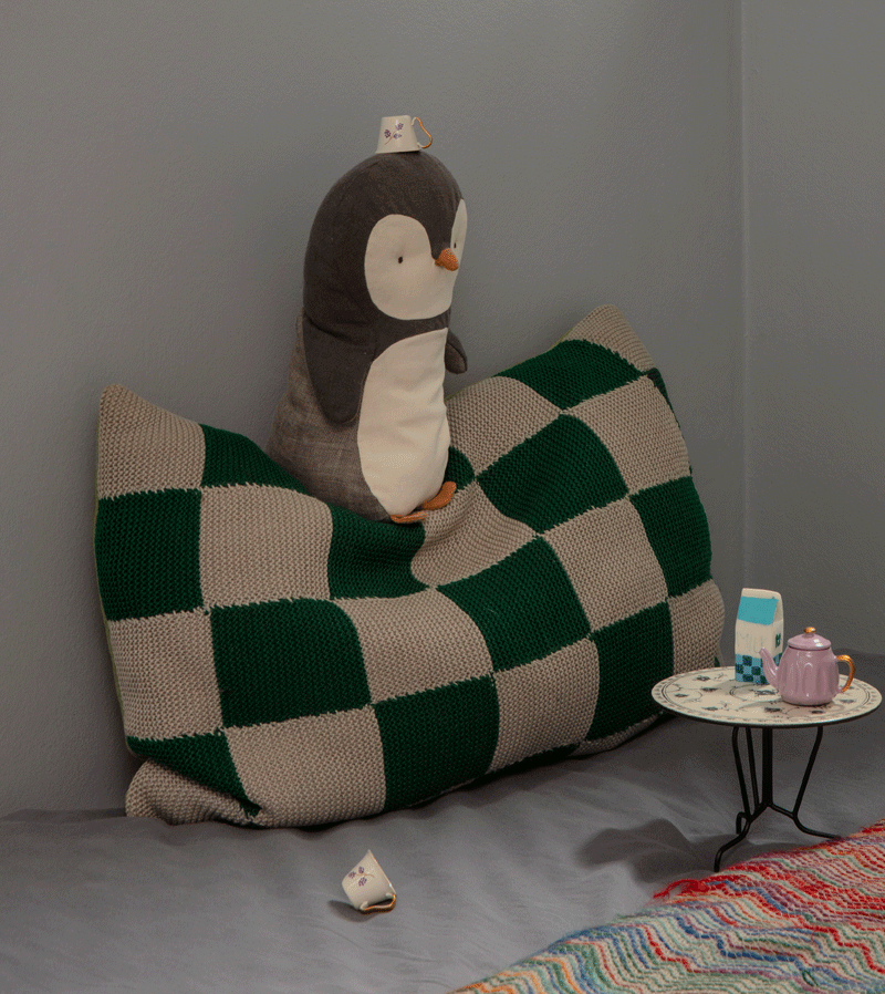 Maileg Medium Penguin Plush Toy - Soft & Cuddly Stuffed Animal for Kids, Perfect for Nursery Decor, Birthday Gifts & Playtime Comfort