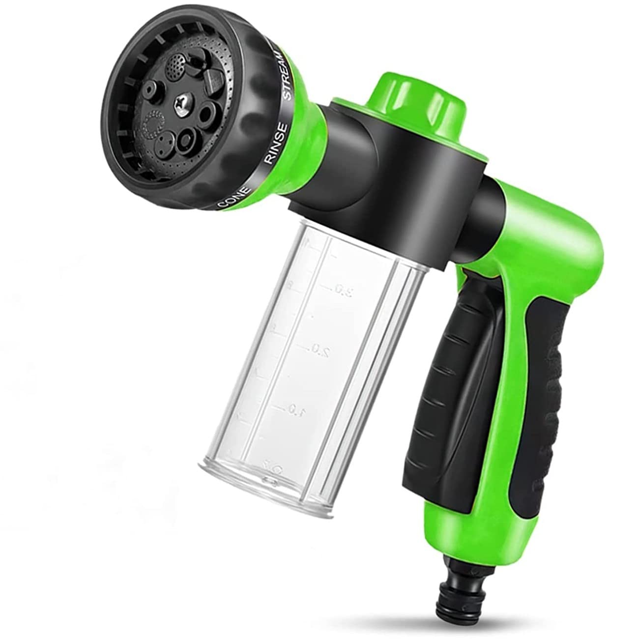 Premium Car Wash Foam Gun with 8 Spray Patterns - High Pressure Foam Sprayer for Auto Detailing, Garden Hose Nozzle for Washing Cars, Watering Plants, Lawn Care & Pet Bathing - Ideal for Home, Garage & Outdoor Cleaning