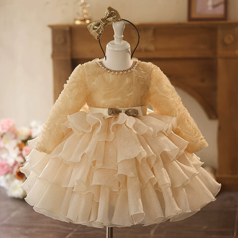 Baptism Dresses for Girls - White Lace Christening Gowns First Communion Dresses - Perfect for Baby Baptism, Christening Ceremony & Special Occasions