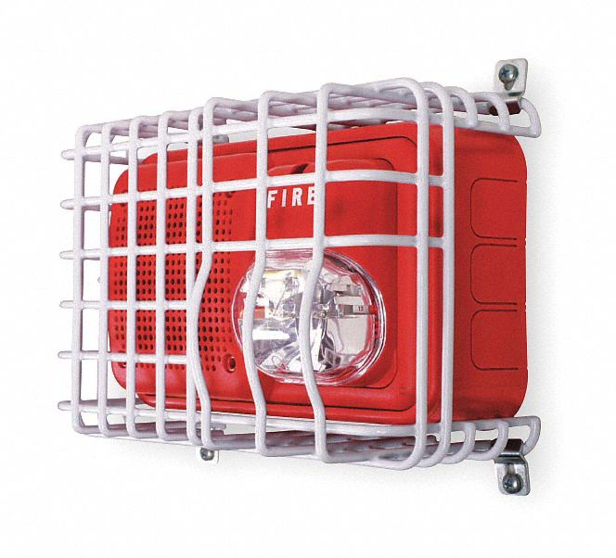 Premium Audible/Strobe Safety Guard - Heavy Duty Steel Wire Mesh for Industrial Equipment Protection | Warehouse, Construction & Machine Safety Barrier
