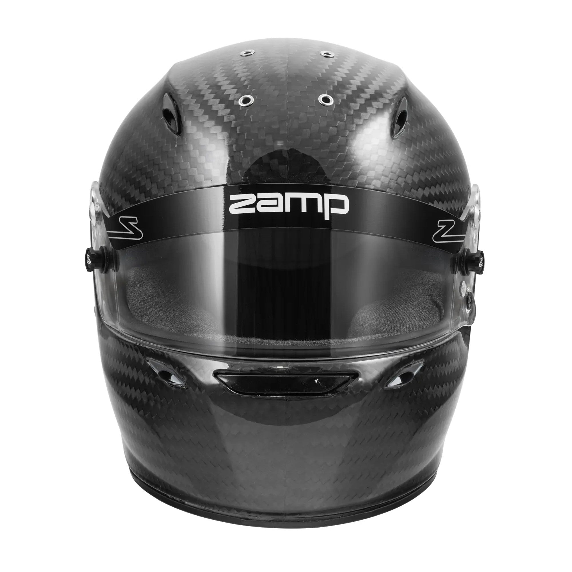 Zamp ZR 90 Gloss Carbon Fiber Racing Helmet - FIA 8860 2018 & Snell SA2020 Certified - Lightweight Motorsport Helmet for Track Racing, Karting, and High-Speed Driving
